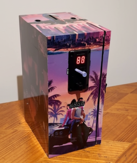 Wooden Timer Coin Machine