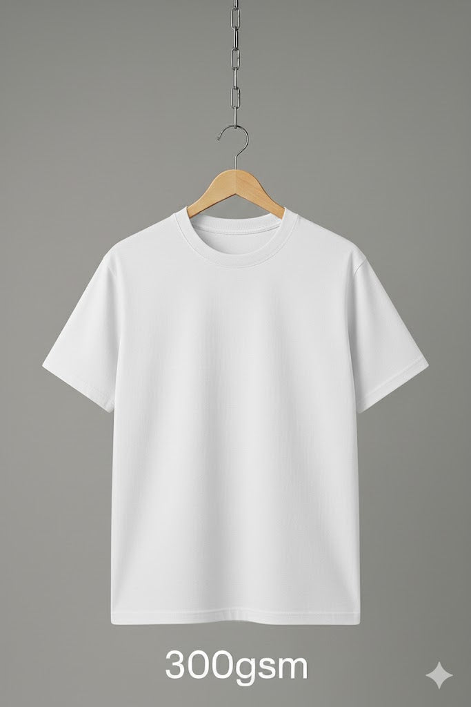 300gsm 100%Cotton Plain Tshirt