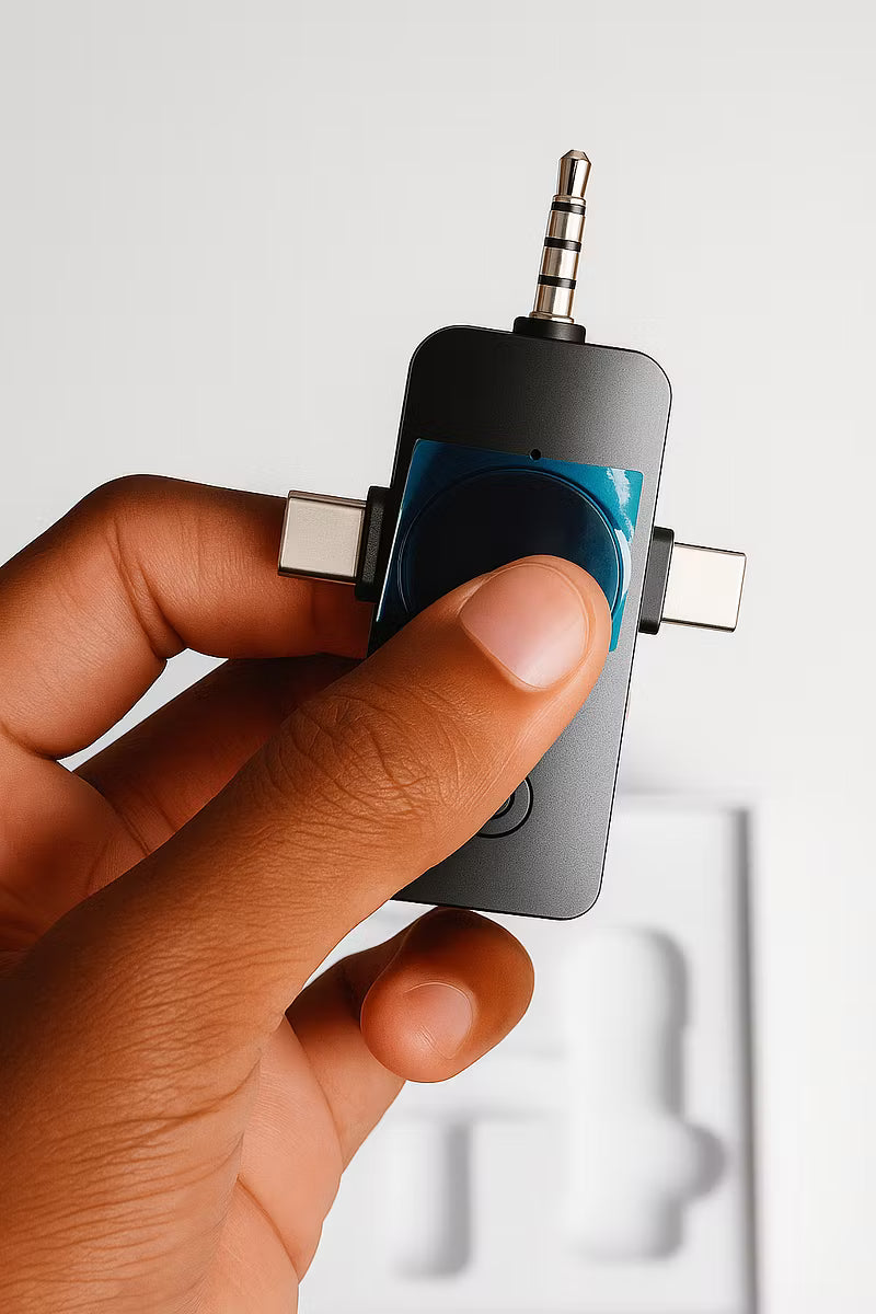 3-in-1 Wireless Lavalier Mic