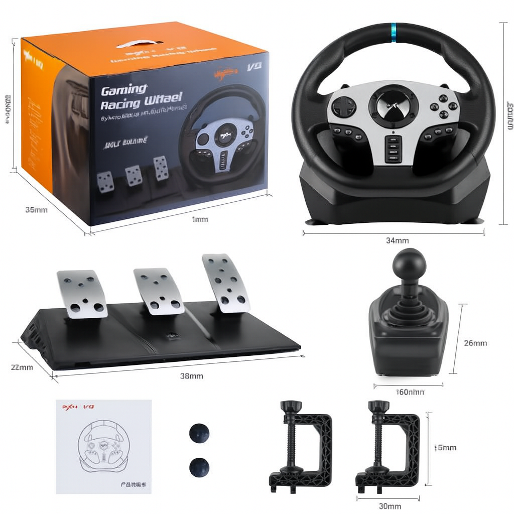 PXN V9 Gaming Steering Wheel