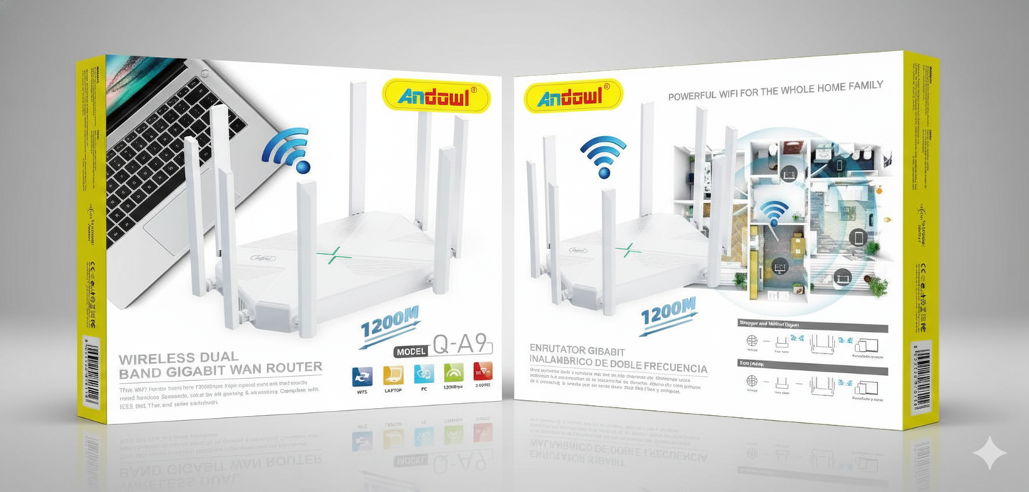 High-Speed 1.2 Gbps WiFi Router