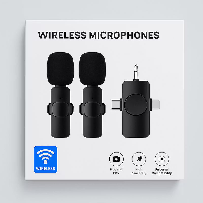 3-in-1 Wireless Lavalier Mic