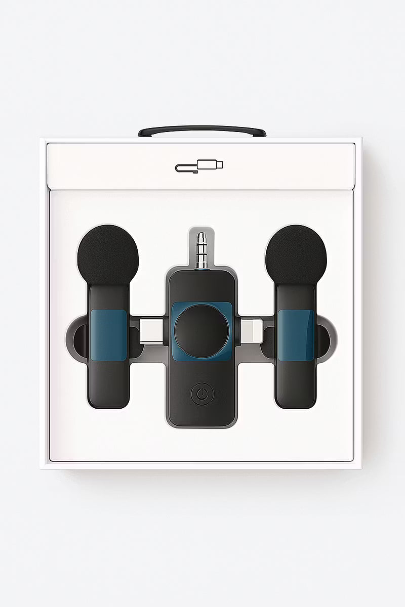 3-in-1 Wireless Lavalier Mic